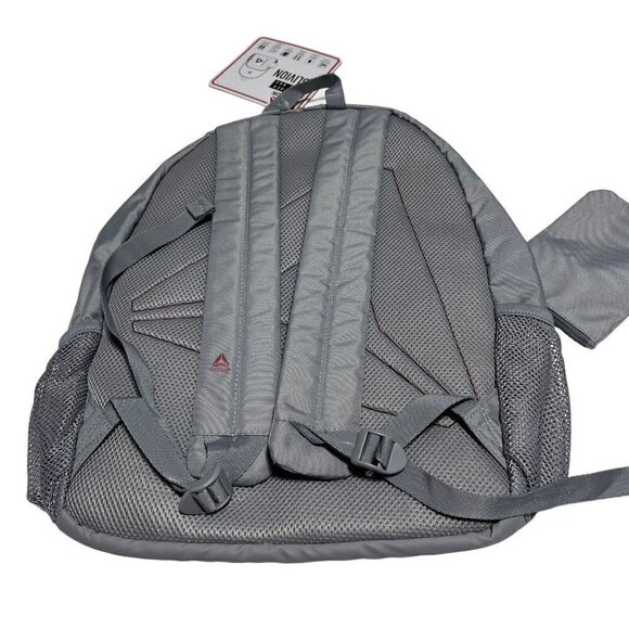 Reebok Oblivion Foggy Grey Backpack 18 x 13 x 4.75 Inch New Tags - Picture 2 of 4